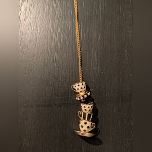 Kate Spade Alice In Wonderland Teacup Pendant Necklace